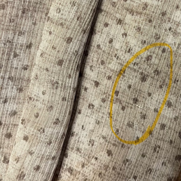 Adrienne Vittadini Dress - Women's 6 Tan - Silk Beige Brown Sleeveless Maxi - Picture 10 of 10